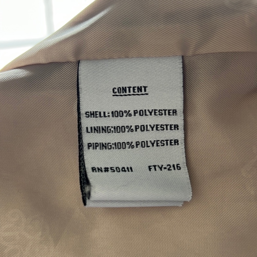 Jessica SIMPSON Tan and Grey Animal Print Cropped Rain Jacket Medium - Picture 4 of 15